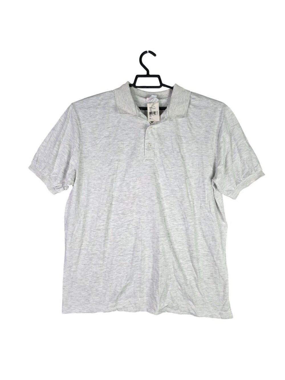 Mens Hartwell Gray Polo Shirt Short Sleeve Polyester Cotton Blend Size 2XL